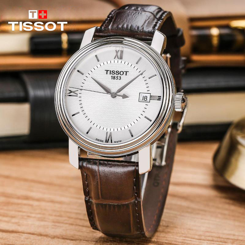 天梭TISSOT-T-CLASSIC 经典港湾系列 T097.410.16.038.00 石英男表 棕色