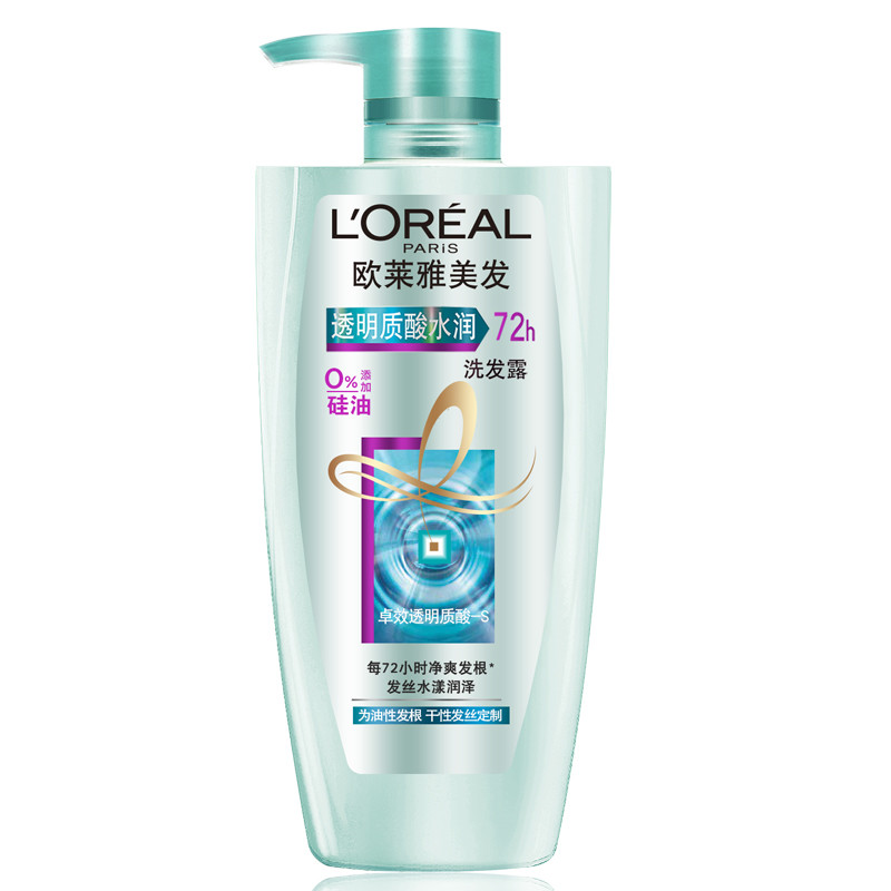 欧莱雅(LOREAL)透明质酸水润洗发露500ml