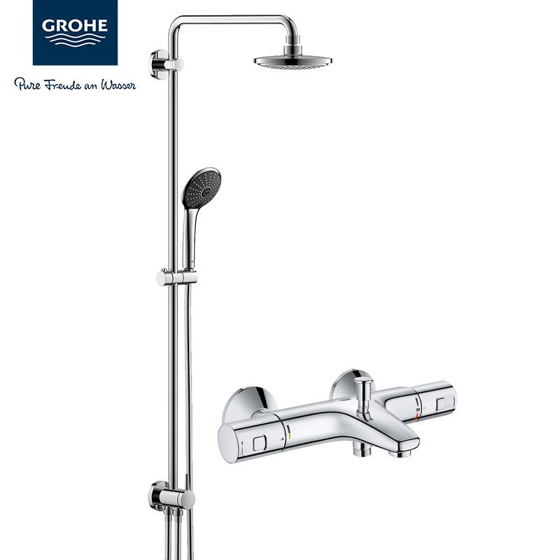 德国-高仪(GROHE)恒温花洒 淋浴花洒 花洒套装 卫浴龙头[手持花洒+恒温装置] 27357001+34337000
