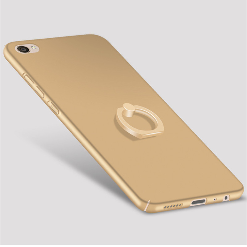 VIPin VIVO X9/X9 plus/X7/X7 plus/Y67/Y55手机壳指环支架设计超薄磨砂防摔手机保护套 X9PLUS金色