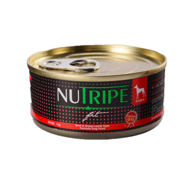 纽萃宝(NUTRIPE)狗罐头95g 活力Q10牛肉&鲜草羊肚配方犬罐头 新西兰原装进口