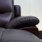 左右现代中式真皮沙发 组合转角大户型客厅头层牛皮沙发DZY2606 转二件正向+休单（C1011米黄色）