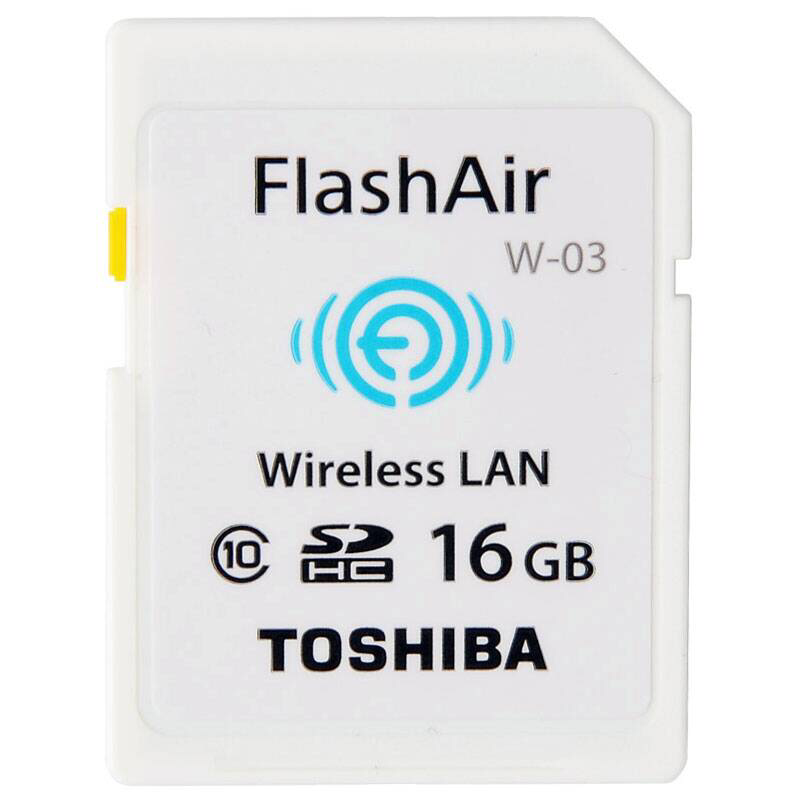 东芝（TOSHIBA）SD卡16GB FlashAir第三代无线WIFI传输相机存储卡（SD-R016GR7AL03A)