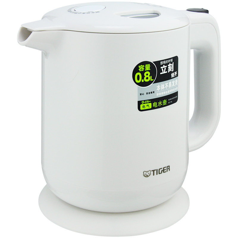 虎牌(Tiger)电热水壶PFY-A08C 800ml 白色
