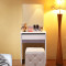 马氏皇庭简约现代烤漆卧室梳妆台小户型住宅家具化妆桌时尚镜组合 妆台[不含妆凳]