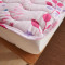 席梦思保护垫床垫1.5m床 磨毛布床褥子双人1.8m床 可机洗四角绑带 北欧粉 1.5*2.0M