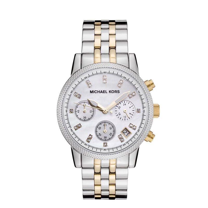 MICHAEL KORS/MK迈克·科尔斯手表 时尚钢带圆盘三眼石英表 女士 MK5547系列欧美品牌 MK5057