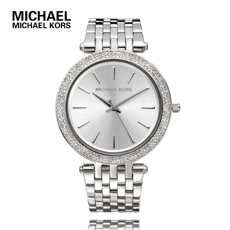迈克·科尔斯(MichaelKors/MK)手表 时尚钢带圆盘三眼石英表 女 MK3203系列 MK3190