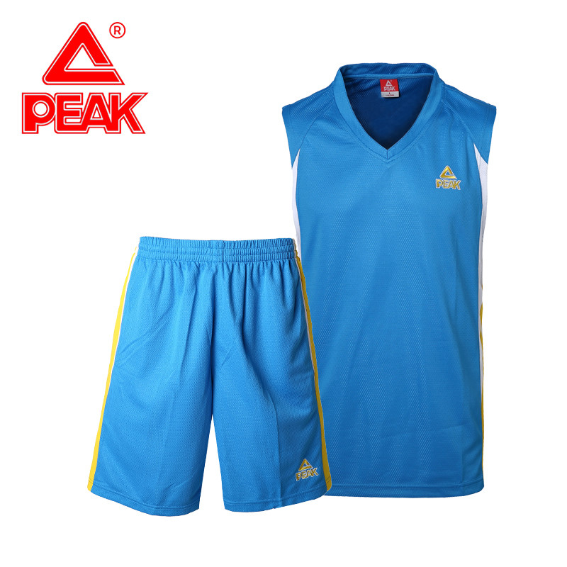 【印号】匹克篮球服套装男正品训练服比赛球衣运动服F732171/733 中兰 3XL