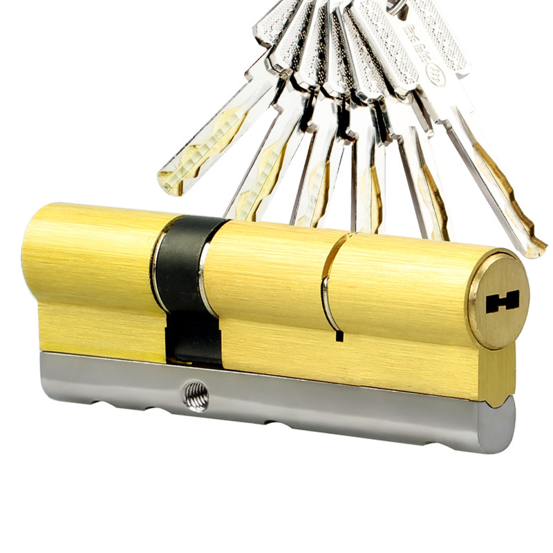 玥玛锁芯 c级锁芯 防盗门锁芯 超b级锁芯 防断打防锡纸防技术性开启锁芯 750-ZA6系列 70偏分:37.5+32.5