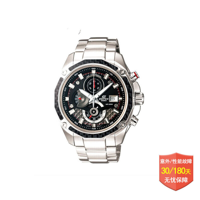 Casio/卡西欧运动时尚金属表带石英表 男 EFE-506D-1AV/7AV 红色EFE-506D-1AV