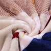 富安娜家纺 圣之花(SUN FLOWER)法兰绒面毛毯保暖盖毯简约时尚毯子古典主义 咖色 1.5*2.0m