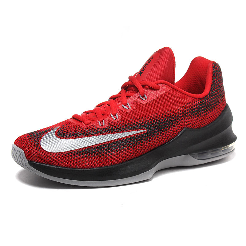 耐克Nike2017新款男鞋篮球鞋运动鞋AIR maxAIR max篮球866071-001 43码 红色
