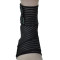 AQ护踝 H90611足踝弹性绷带 篮球足球运动绷带男女跑步护脚踝脚腕护具 均码 黑色单只