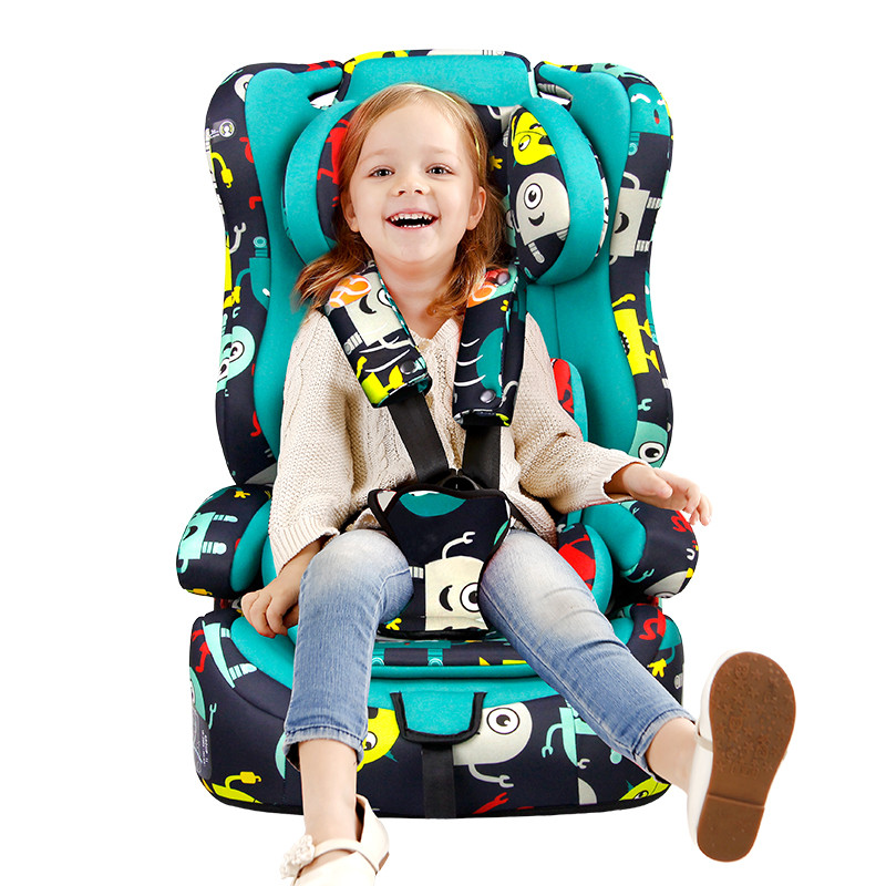 鸿贝 儿童安全座椅 婴儿车载安全座椅 9个月-12周岁 三点式安装 EA 大眼怪