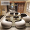 淮木（HUAIMU） 创意休闲沙发 个性单人三位简约现代真皮小户型客厅组合沙发5938 单人位环保皮