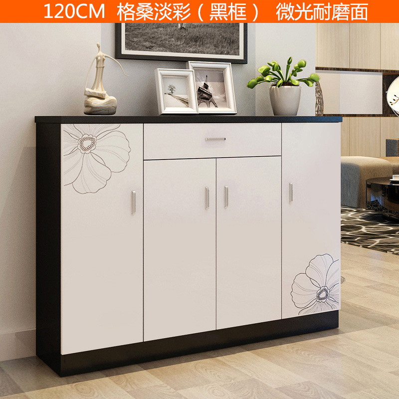 淮木（HUAIMU）鞋柜消毒除臭烘干擦鞋烤漆实木欧式大容量 120cm格桑淡彩