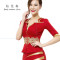 嘟嘟美倍尔 2017春秋季酒店桑拿足浴沐足工衣技师服按摩师服工作服套装 M 湖蓝色