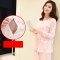 2017新款春夏季孕妇哺乳睡衣春季产后棉长袖月子服加肥加大码春夏季孕妇哺乳睡衣春季产后棉长袖月子服加肥加大码 XL 星星款-浅粉