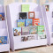 淮木（HUAIMU）儿童书架儿童绘本架简易书报架学生幼儿园图书柜展示架原木色白色 小号白色725长60宽30高95