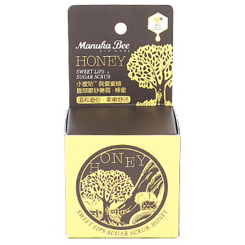 小蜜坊manukabee唇部磨砂糖霜12g 滋润修复