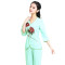 嘟嘟美倍尔 中袖足浴足疗技师服秋冬季浴场桑拿工作服长裤养生会所酒店空姐装 绿色