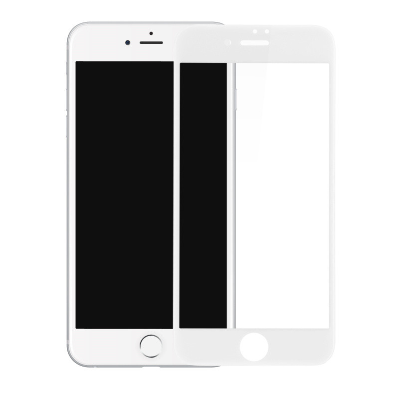 倍思BASEUS 苹果/iphone7/8 钢化膜3D曲面 全屏覆盖手机膜 4.7寸 白色