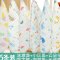 适用于0-3岁宝宝2017新品春季婴儿口水巾新生儿洗脸巾毛巾宝宝小方巾手帕婴幼儿纱布口水巾可爱卡通小清新 0-3岁 3条装（冰激凌+小灰鱼+云朵伞