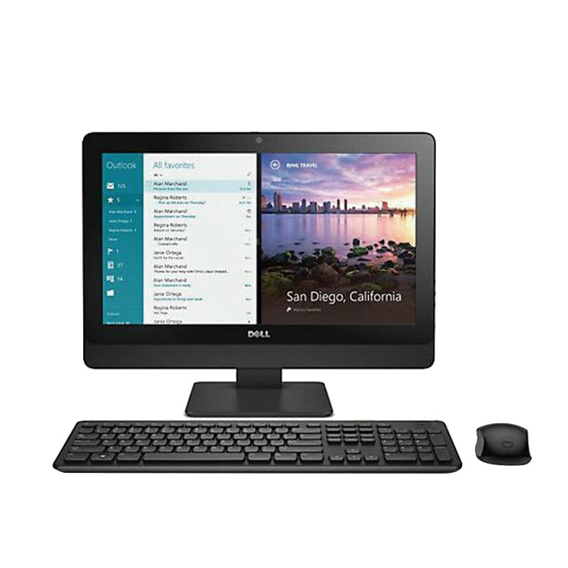 戴尔(DELL)OptiPlex3050AIO 19.5英寸商用一体机电脑(G4560T 4G 500G刻录 蓝牙无线）