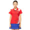 川崎(kawasaki)专业羽毛球服运动T恤男女情侣短袖1 男-翻领T恤T1011红色 XL