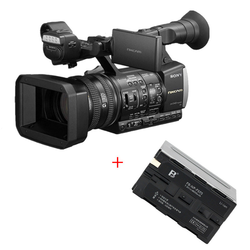 索尼（SONY）HXR-NX3新型专业手持式存储卡高清摄录一体机套餐（含索尼F970电池+包）