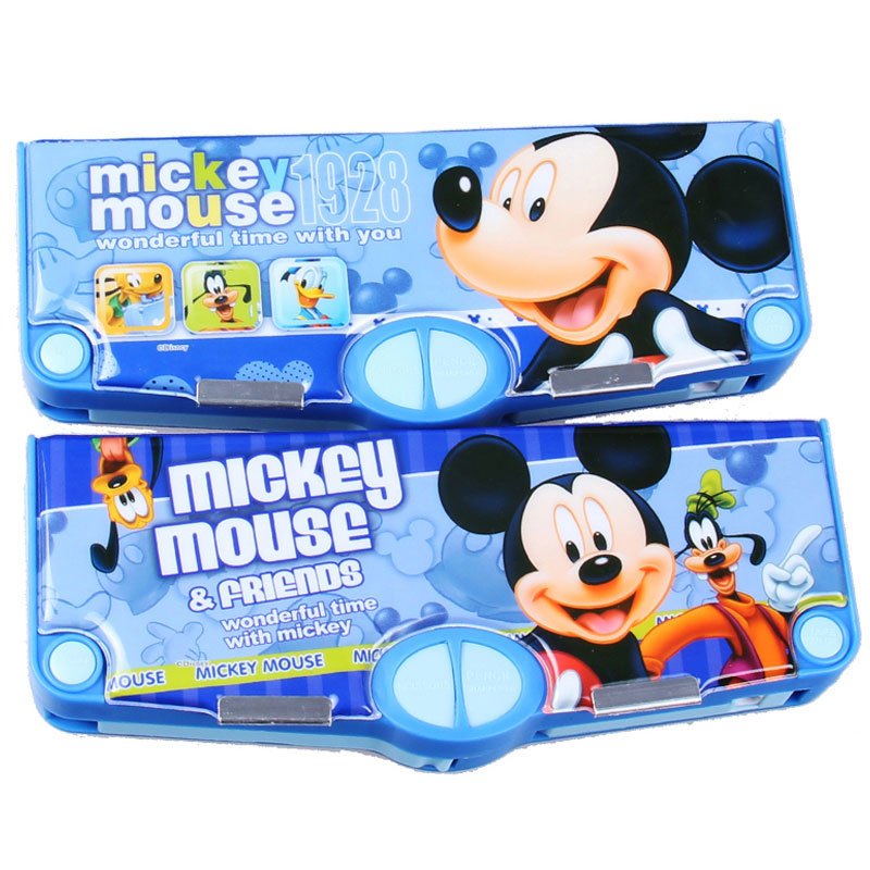 迪士尼(Disney)DM0974小学生多功能自动铅笔盒 儿童文具盒 米奇铅笔盒 文具盒