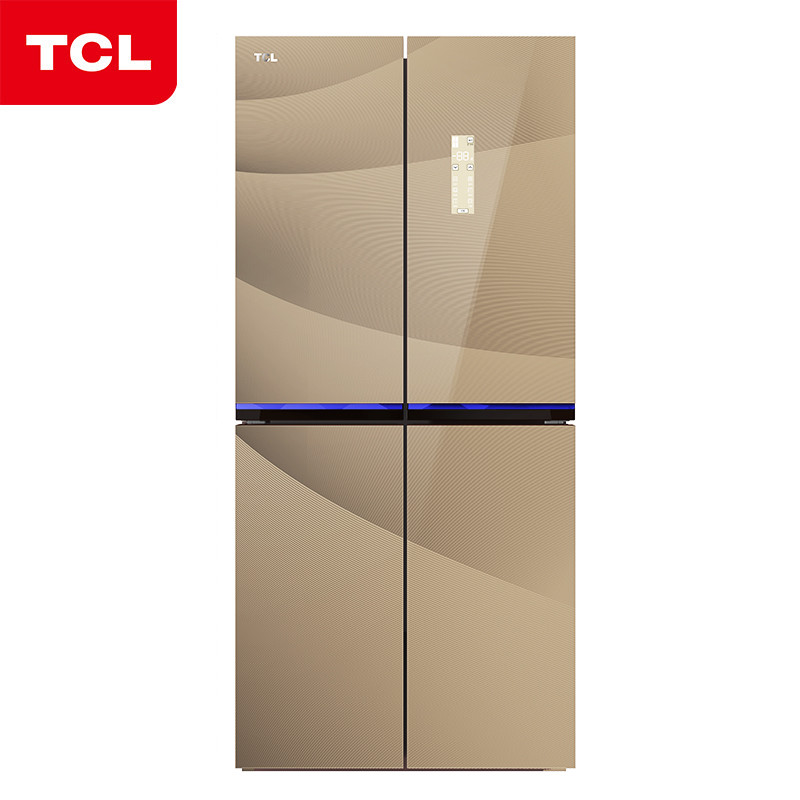 TCL 十字对开门冰箱 BCD-486WBEF2水韵金