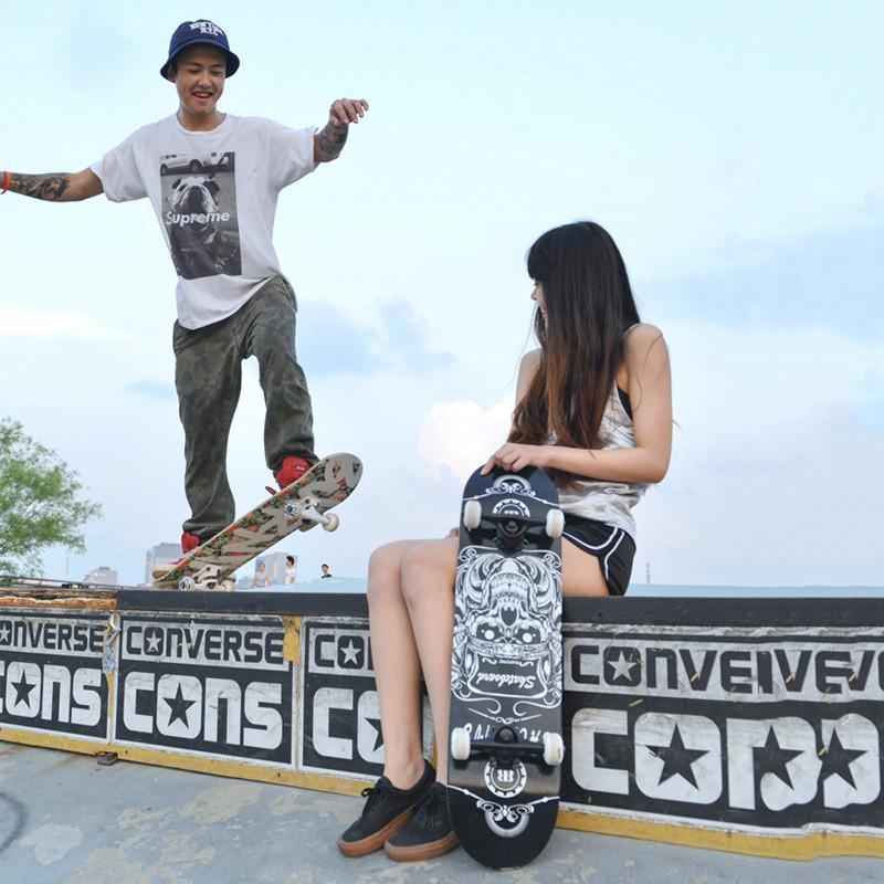 男女成人公路滑板车双翘板滑板 新手入门初学成人四轮滑板车刷街代步板刷街1 大象 尤萨极限运动【价格 图片 品牌 报价】-苏宁易购