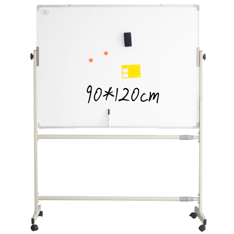 齐富((QIFU)AS90120双面磁性支架式白板 家用教学白板 会议白板 可移动白板 写字板 支架式会议教学写字展板