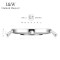 嘉年华IW男士手表纤薄石英表 男士休闲时尚简约银白大表盘防水男表专柜同款英伦风腕表织物三针带日历款I&W 8757G-3 8757G-308银白