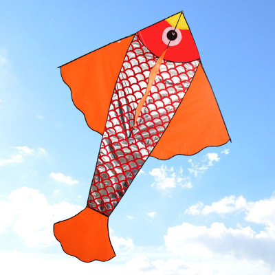 风筝 小鲤鱼风筝 儿童卡通风筝 三角好飞 颜色随机