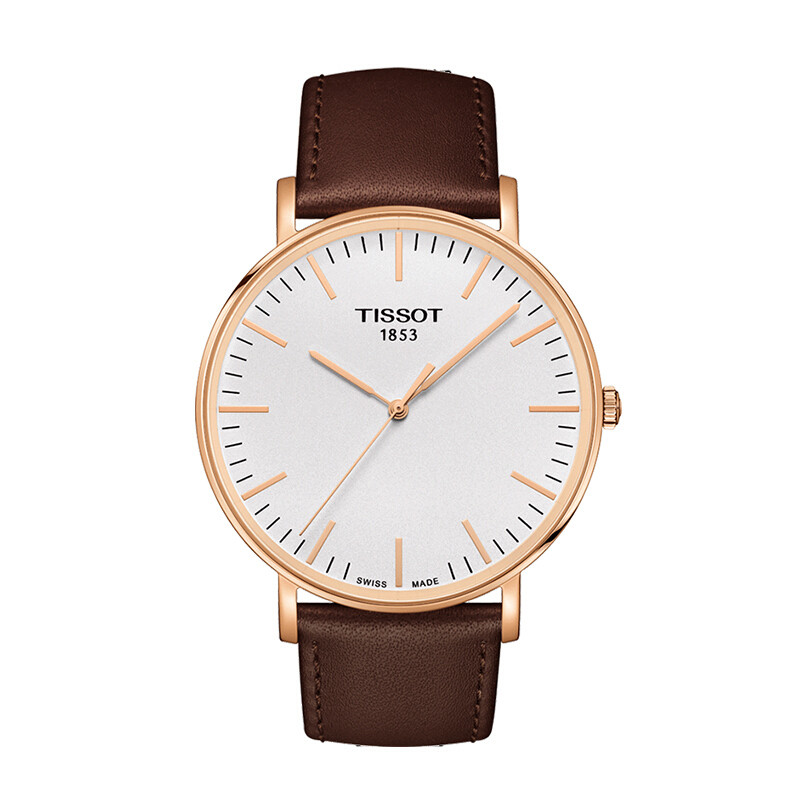 天梭 Tissot 男士魅时系列石英大表盘中性表盘男女通用表 T109.610.11.077.00 T109.610.36.031.00