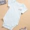 婴儿连体衣服夏季新生儿三角爬服包屁衣男女宝宝短袖薄款哈衣2017新品夏季可爱简约休闲居家连体衣夏天 73cm(73cm/建议62-70cm 紫色【超薄透气