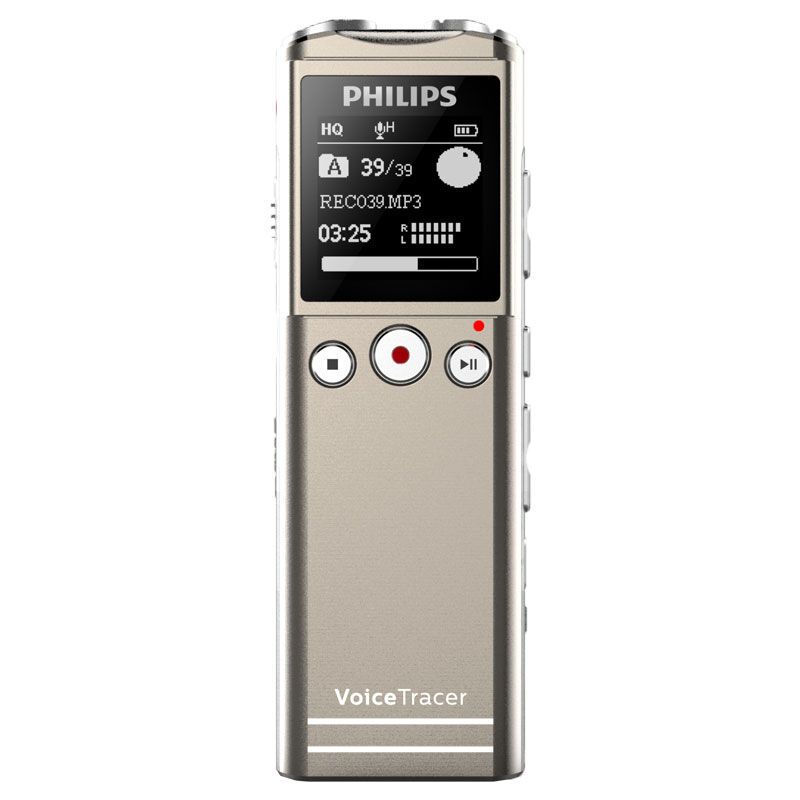 飞利浦（PHILIPS） VTR6200 8G 30米远距离无线录音笔 灰色