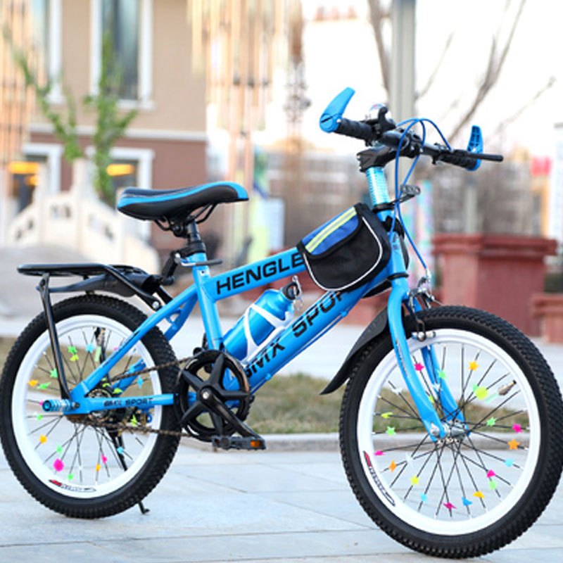 新款儿童自行车18/20/22寸山地车男女小孩学生单车6-78-9-10-11岁2017新品小孩子自行车 其他 20寸至尊版蓝色礼包款+货架