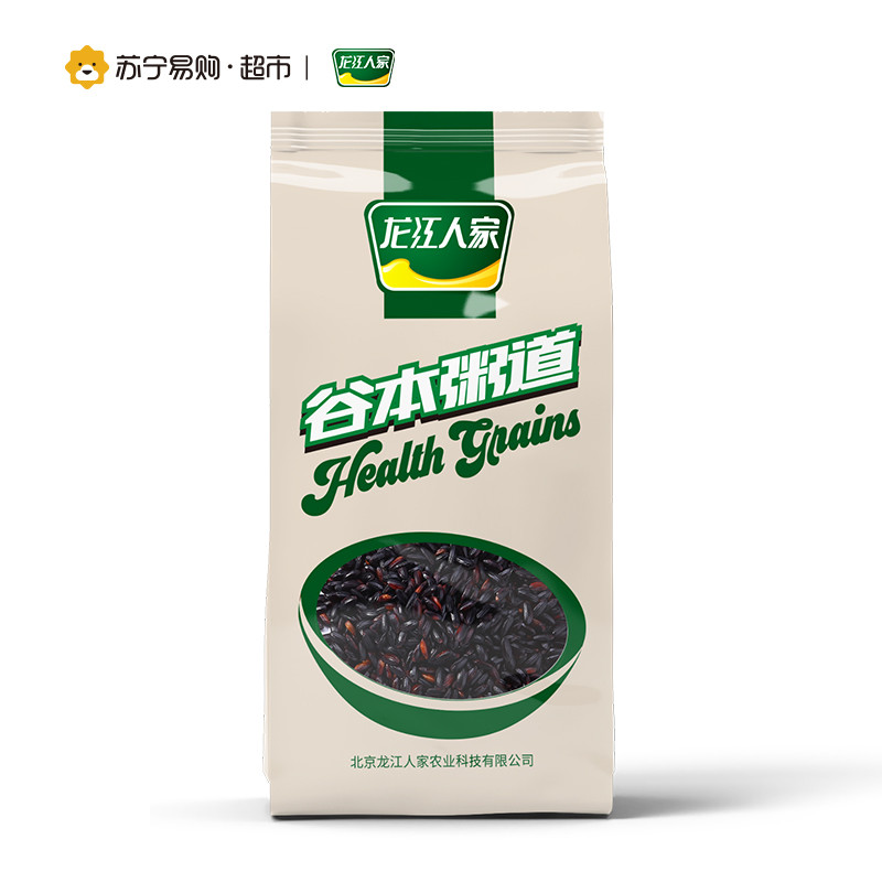 龙江人家 精品黑米1kg