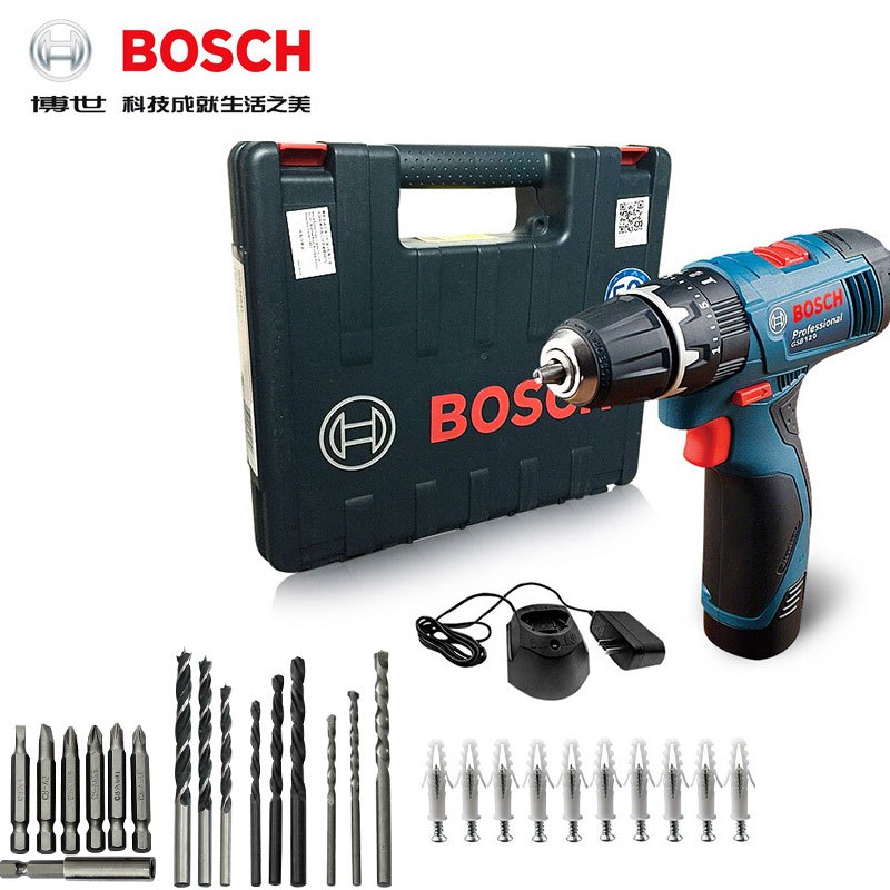 [苏宁自营]博世(BOSCH)GSB 120 单电版锂电冲击钻 家用充电式电钻 电动螺丝刀起子机正反转无极变速