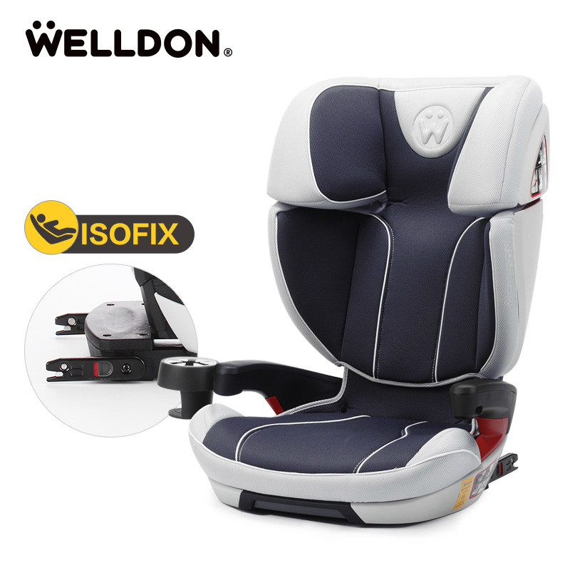 惠尔顿（welldon）汽车儿童安全座椅ISOFIX接口 茧之旅FIT（3-12岁） 银盔