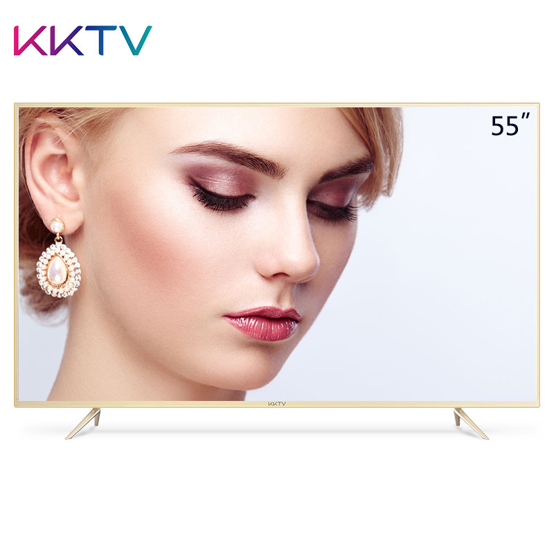 康佳KKTV U55X 55英寸4K超高清金属超薄智能语音 HDR MEMC 41核64位液晶平板智能电视机 尊贵