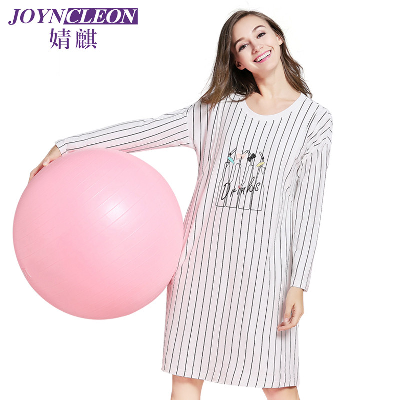 [苏宁自营]婧麒哺乳衣外出服家居月子服哺乳喂奶衣睡衣孕妇家居服纯棉上衣JYZ0019