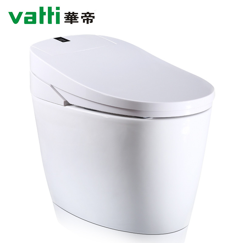 华帝(vatti)卫浴正品智能马桶 无水箱智能翻盖APP手机遥控坐便器座圈即热智能马桶一体机 300MM E2自动翻盖