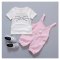 2017新品可爱简约休闲小猪佩奇童装衣服两岁女宝宝夏装2新款佩琪套装3儿童短袖t恤夏季4小孩子套装 110cm 小猪佩奇拼接绿色