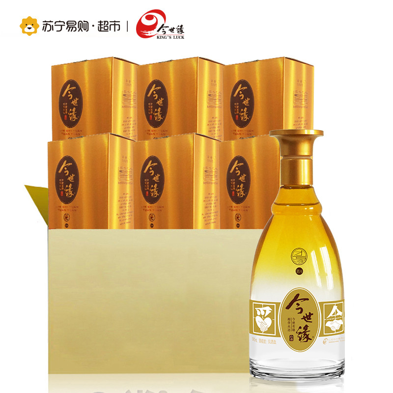 今世缘白酒团缘酒 团6 42度 500ml 整箱装 500ml*6瓶