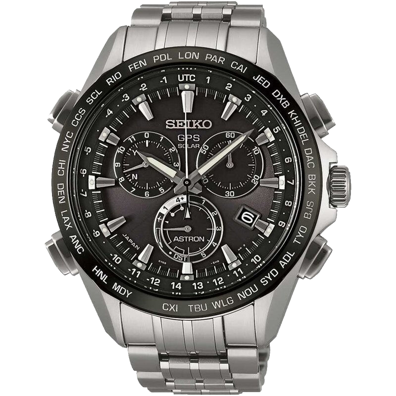 精工（SEIKO）手表 Astron原装进口GPS自动校时太阳电能商务休闲防水时尚运动男表SSE003J1 黑色